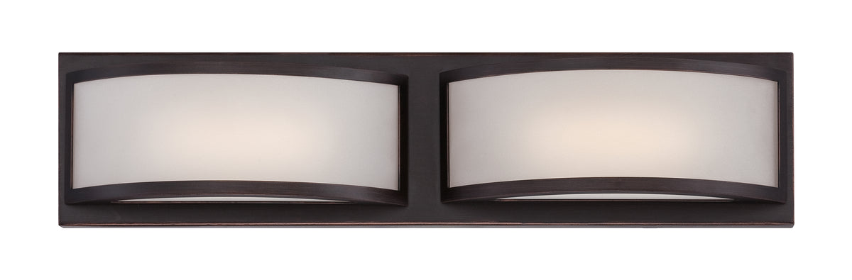 Mercer - (2) LED Wall Sconce - Frosted Glass - Georgetown Bronze Finish bulb or fixture view