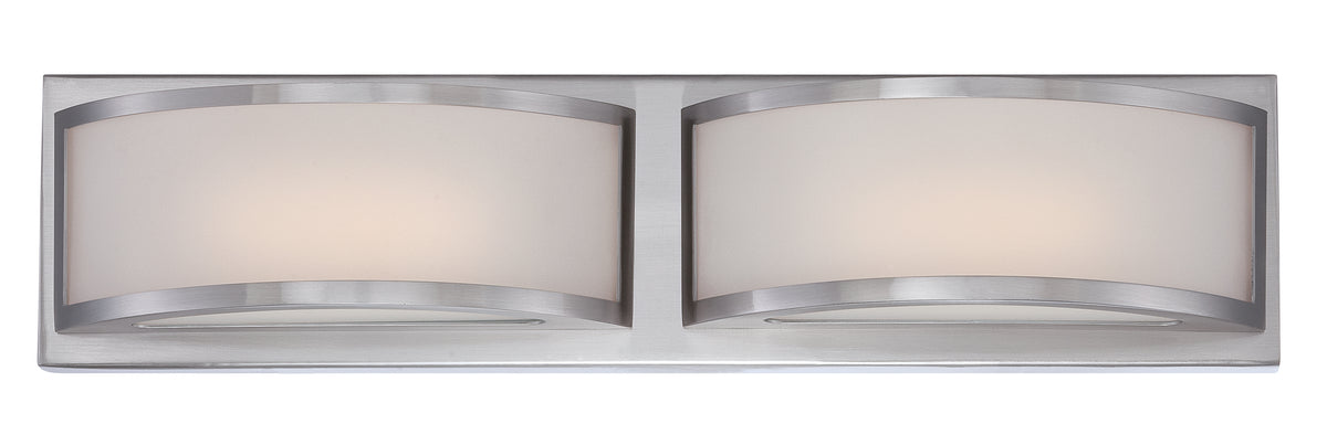 Mercer - (2) LED Wall Sconce - Frosted Glass - Brushed Nickel Finish product image