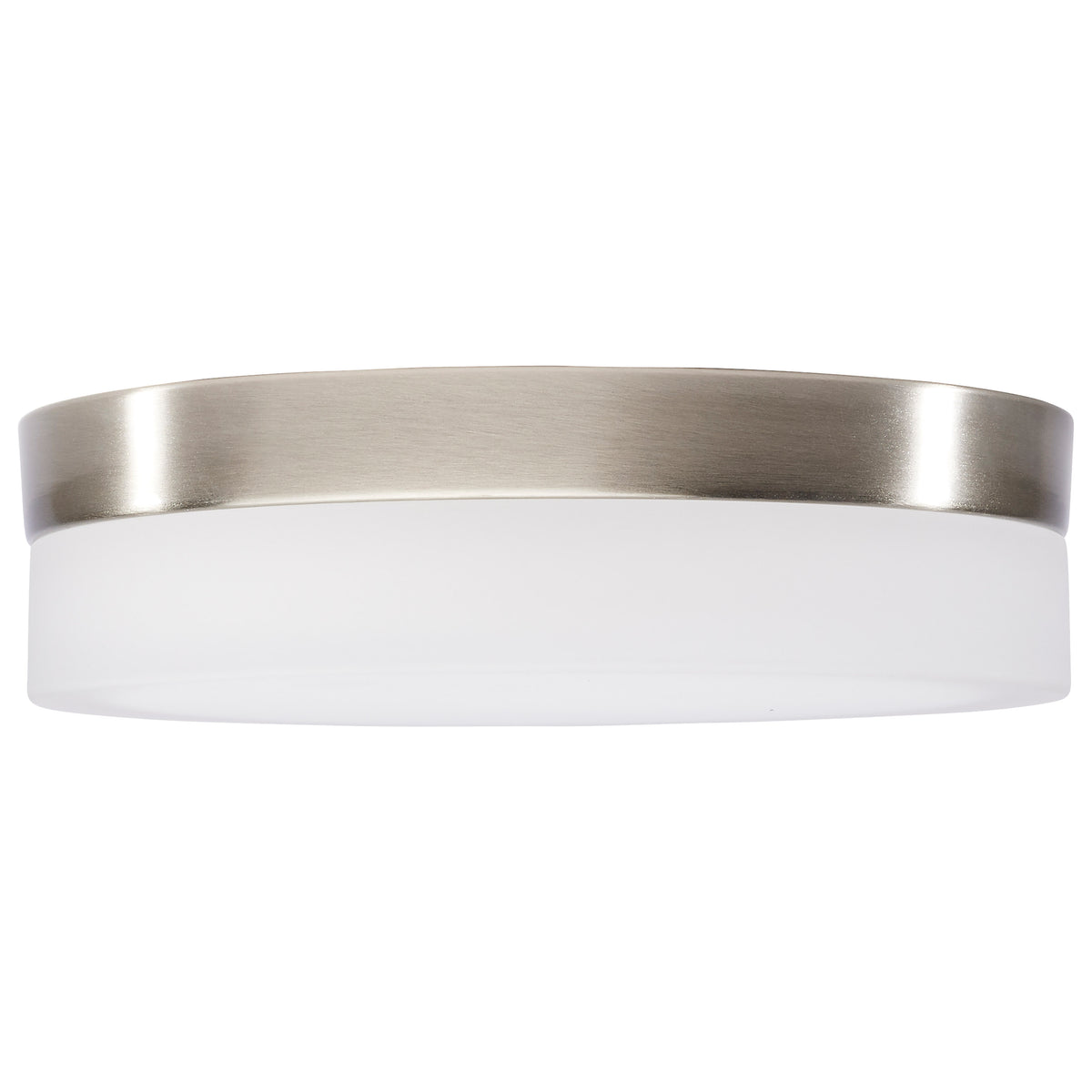 Pi - 9 Inch LED Flush Mount - Brushed Nickel Finish - Frosted Etched Glass - CCT Selectable - 120 Volts