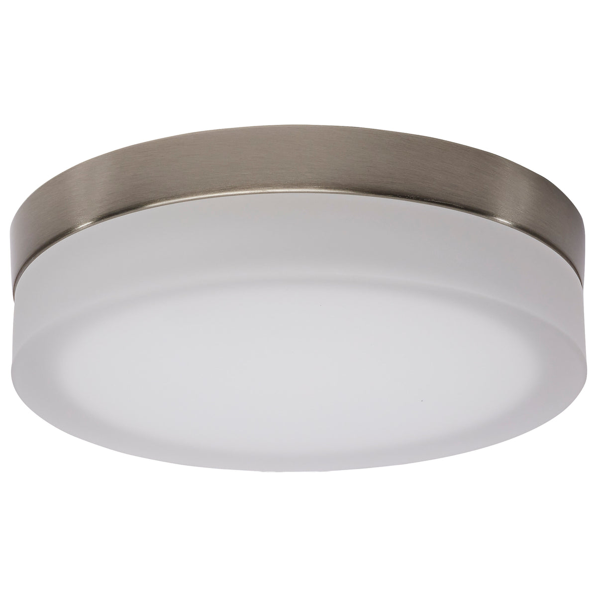 Pi - 9 Inch LED Flush Mount - Brushed Nickel Finish - Frosted Etched Glass - CCT Selectable - 120 Volts