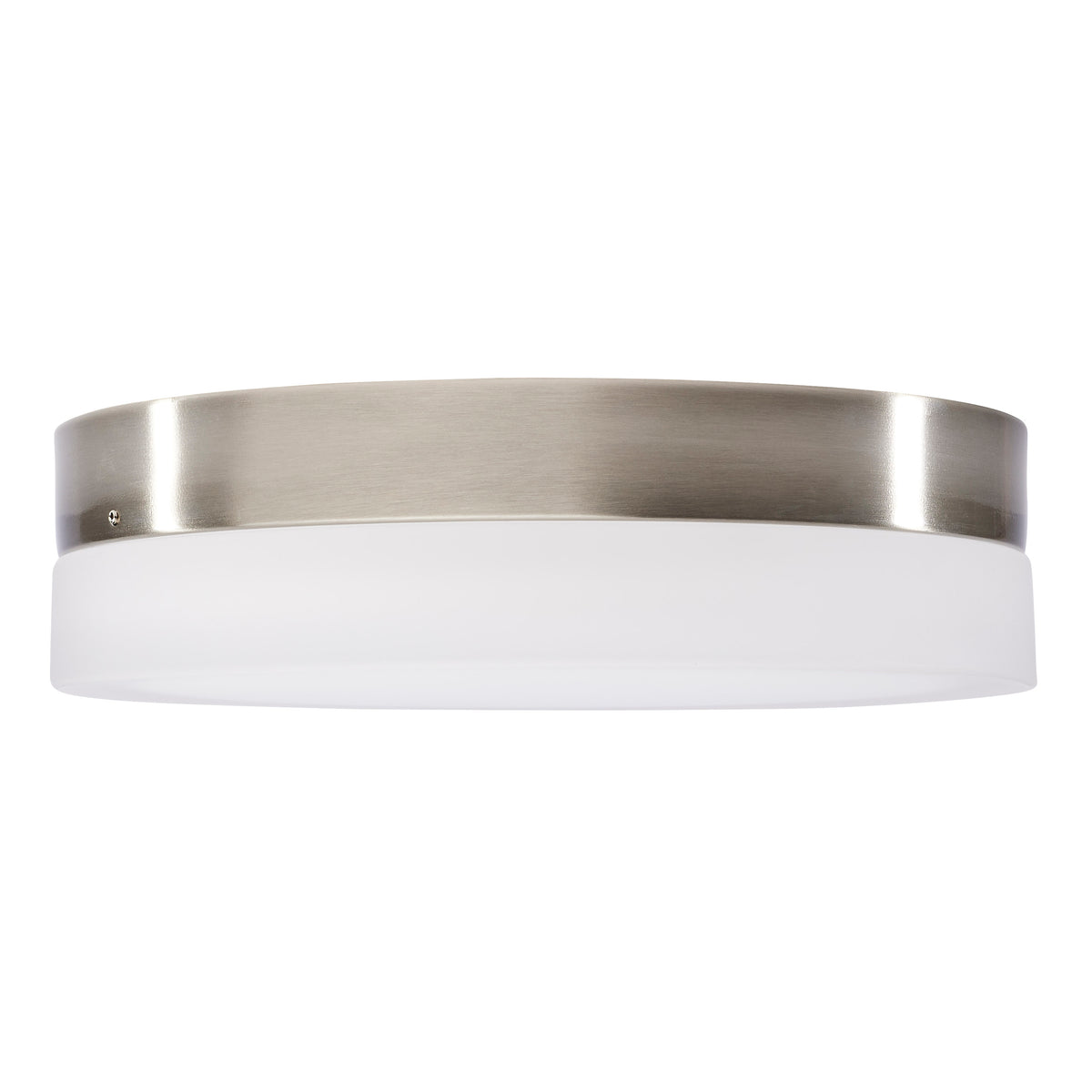 Pi - 11 Inch LED Flush Mount - Brushed Nickel Finish - Frosted Etched Glass - CCT Selectable - 120 Volts