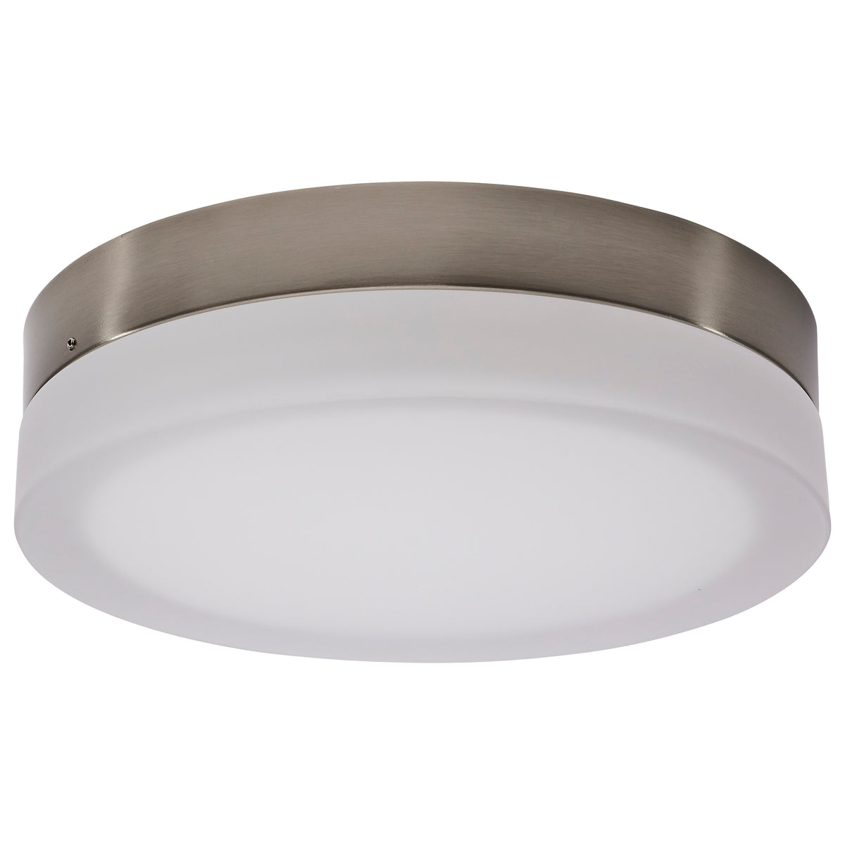 Pi - 11 Inch LED Flush Mount - Brushed Nickel Finish - Frosted Etched Glass - CCT Selectable - 120 Volts