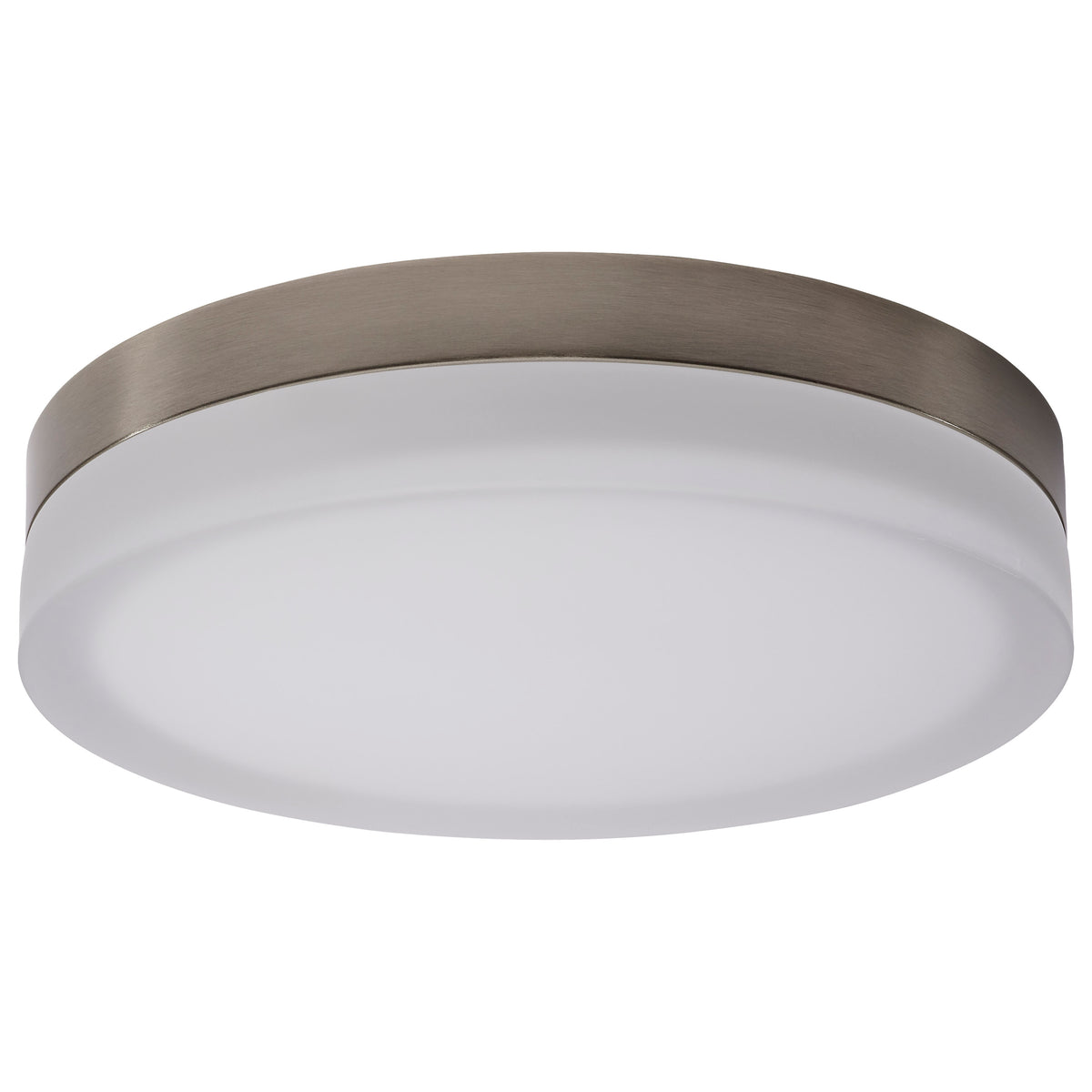 Pi - 14 Inch LED Flush Mount - Brushed Nickel Finish - Frosted Etched Glass - CCT Selectable - 120 Volts