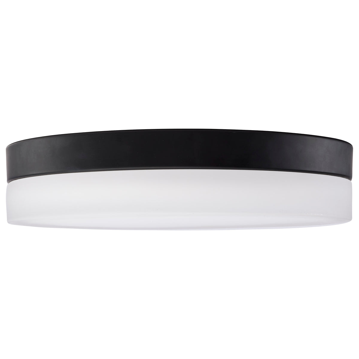 Pi - 14 Inch LED Flush Mount - Black Finish - Frosted Etched Glass - CCT Selectable - 120 Volts