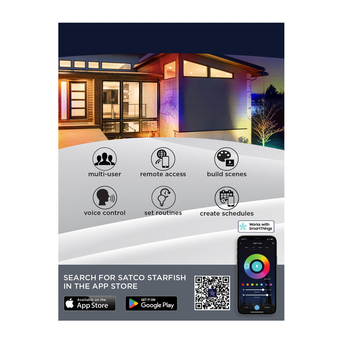 9 Watt LED Landscape Floodlight - RGB and 2700K-5000K Tunable White - PAR20 - Bronze Finish