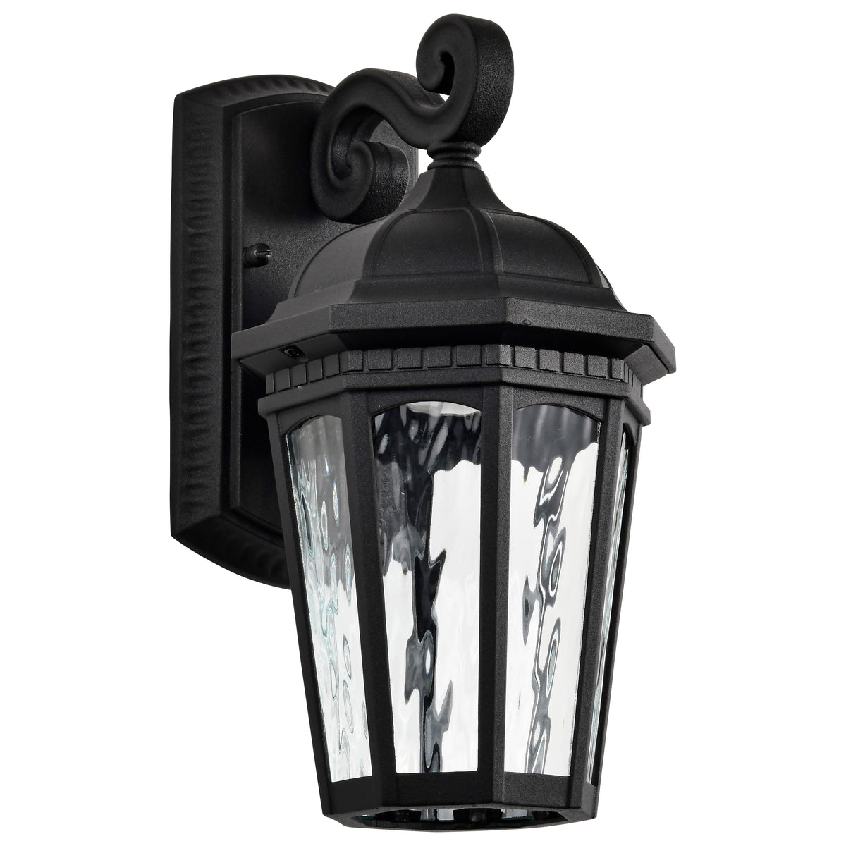 East River Collection - 1 Light Outdoor Small Wall Fixture - LED - SMART - Starfish RGBTW - Selectable - Matte Black - Clear