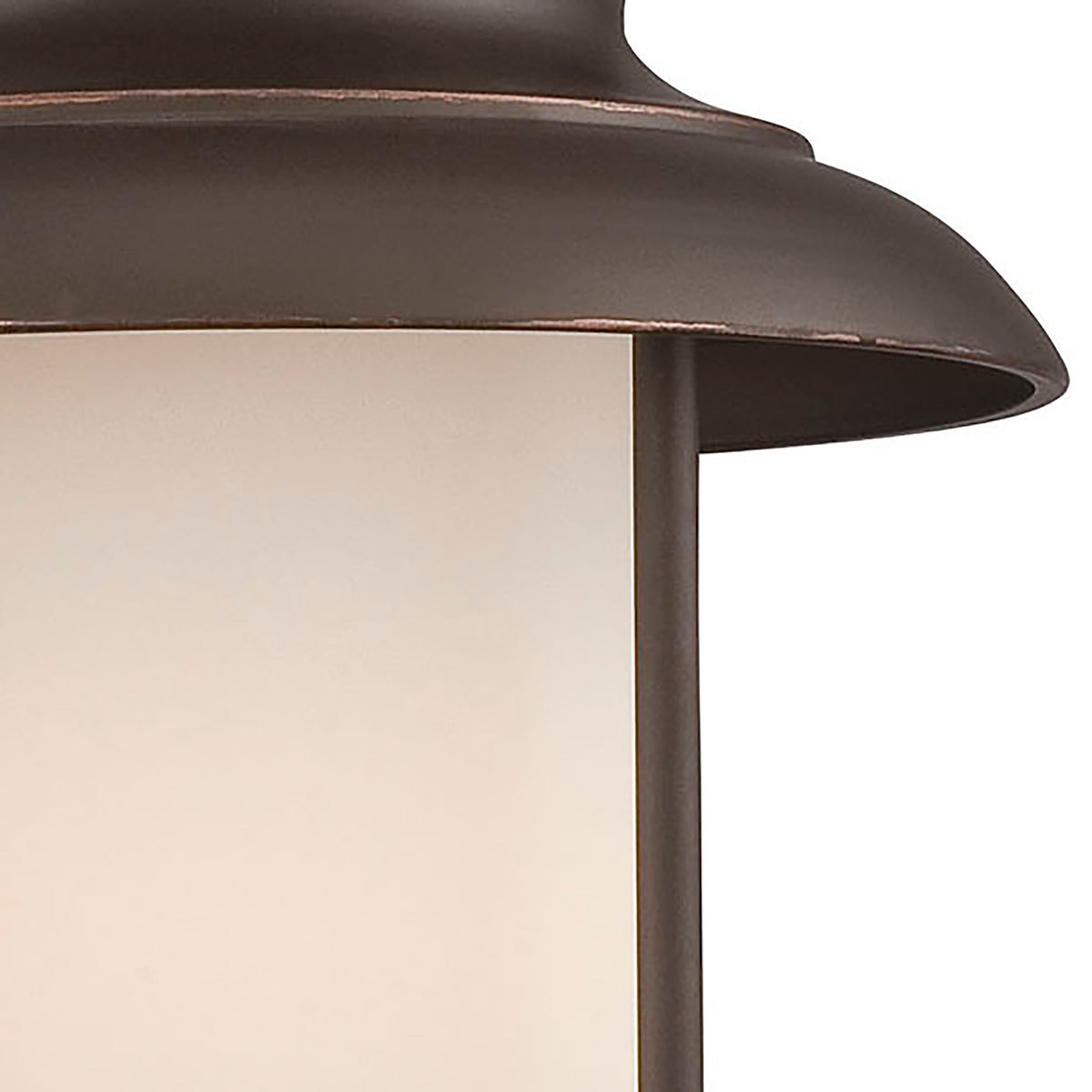 Bethany - LED Outdoor Hanging with Satin White Glass - Forest Bronze Finish