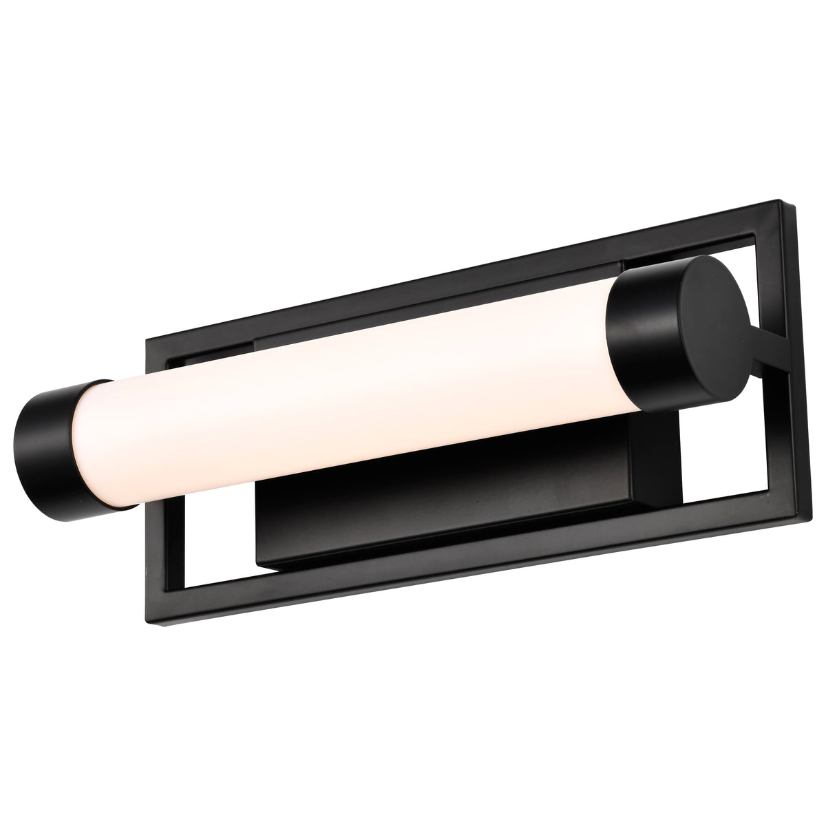 Canal LED Small Vanity - Matte Black Finish - White Acrylic Lens