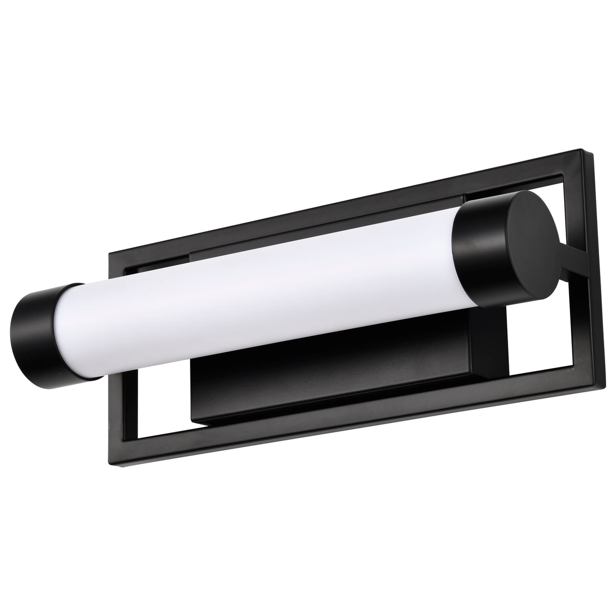 Canal LED Small Vanity - Matte Black Finish - White Acrylic Lens