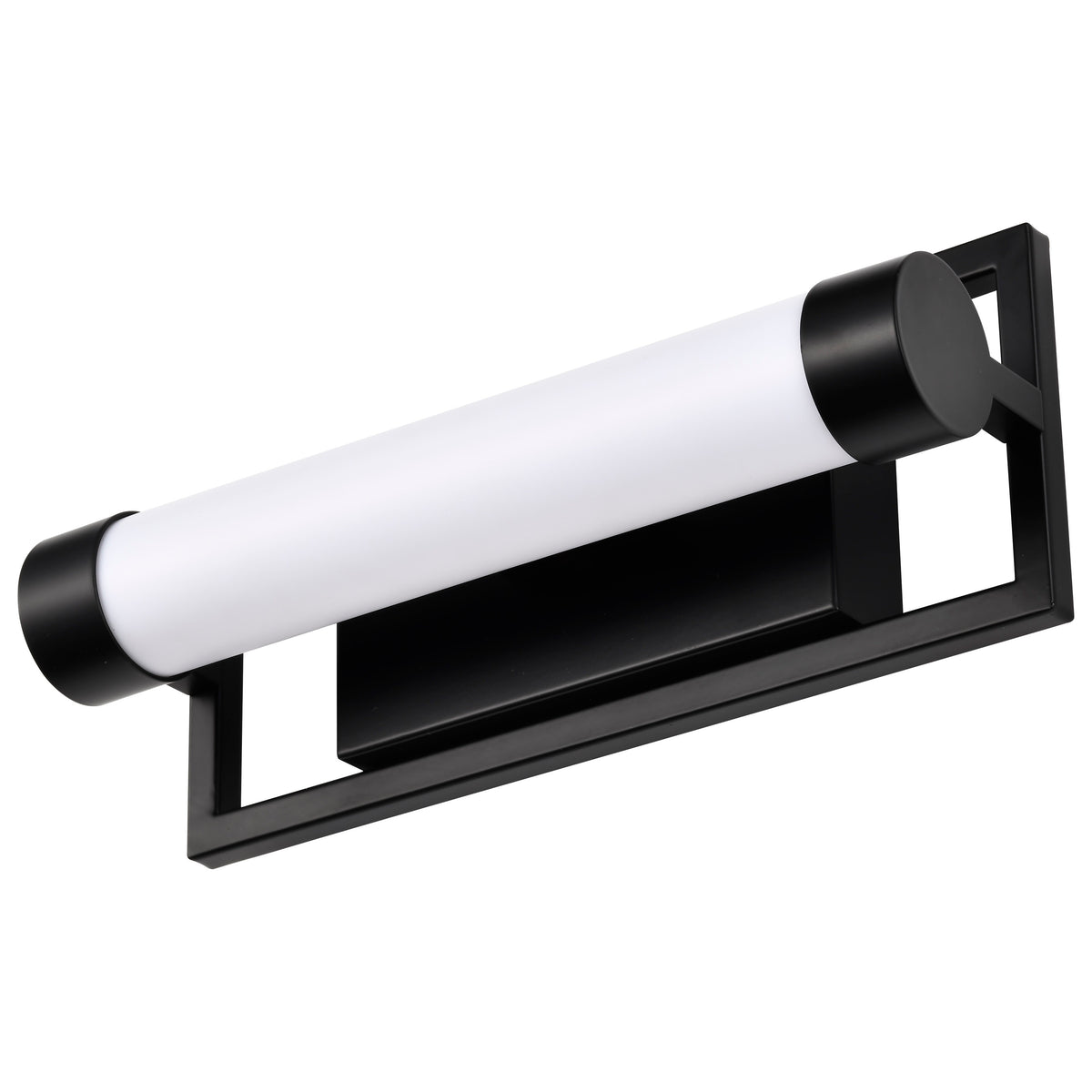 Canal LED Small Vanity - Matte Black Finish - White Acrylic Lens