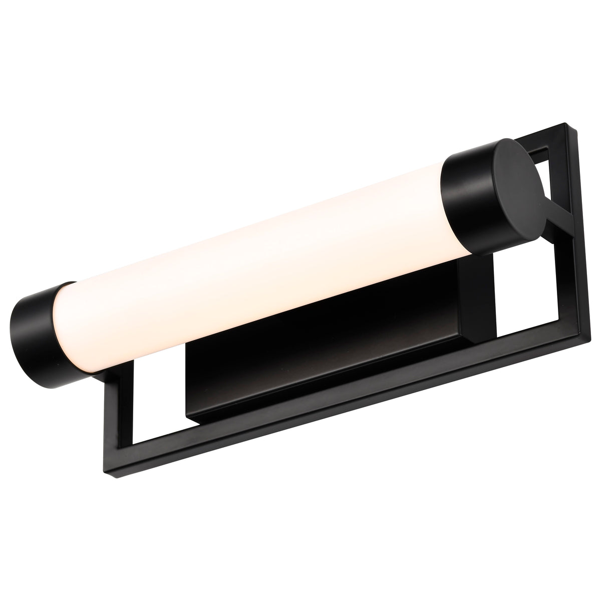 Canal LED Small Vanity - Matte Black Finish - White Acrylic Lens