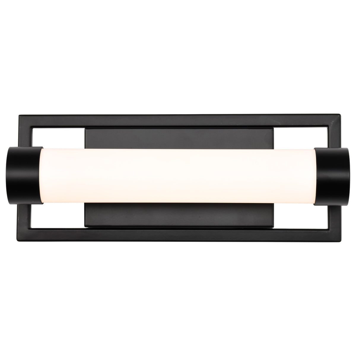 Canal LED Small Vanity - Matte Black Finish - White Acrylic Lens