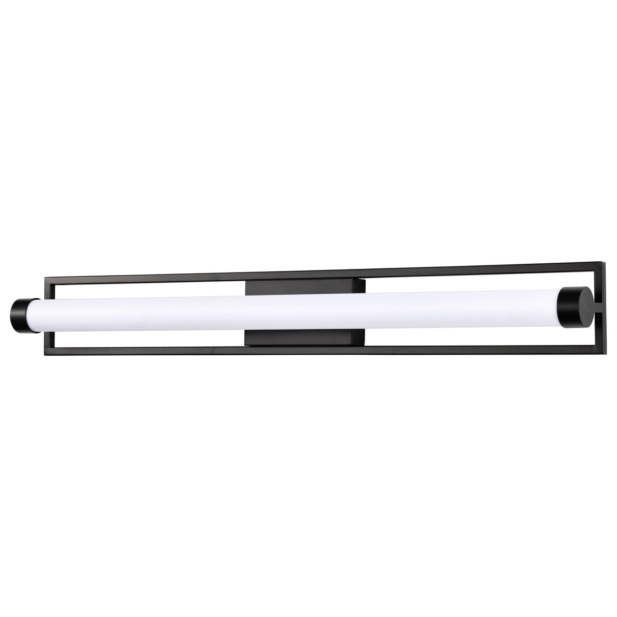 Canal LED Large Vanity - Matte Black Finish - White Acrylic Lens