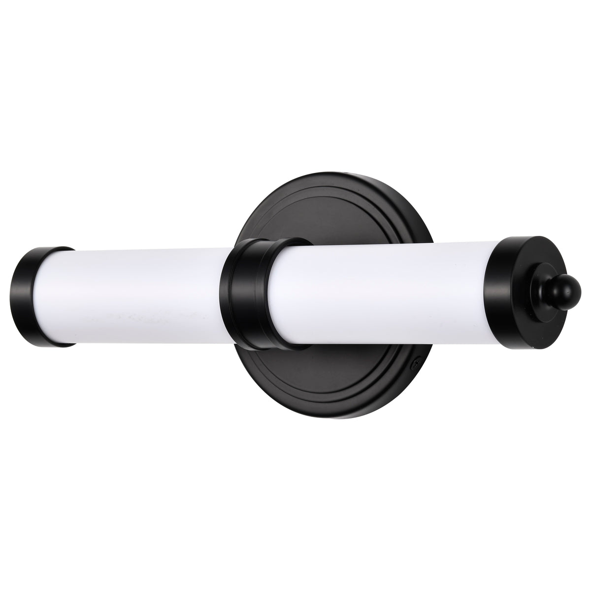 Kagen LED Small Vanity - Matte Black Finish - White Acrylic Lens