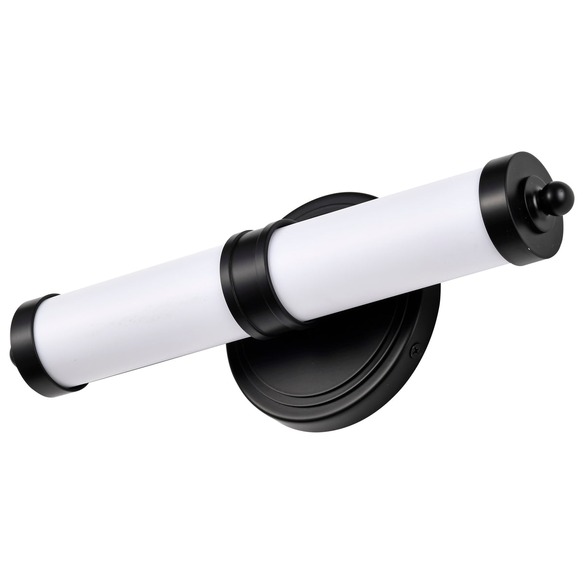 Kagen LED Small Vanity - Matte Black Finish - White Acrylic Lens