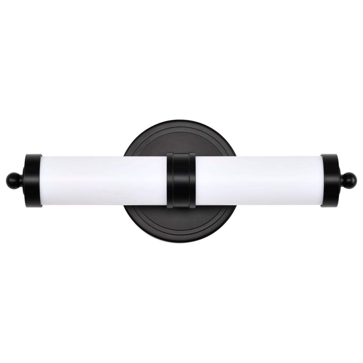 Kagen LED Small Vanity - Matte Black Finish - White Acrylic Lens