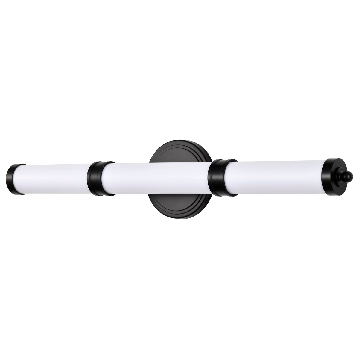Kagen LED Medium Vanity - Matte Black Finish - White Acrylic Lens
