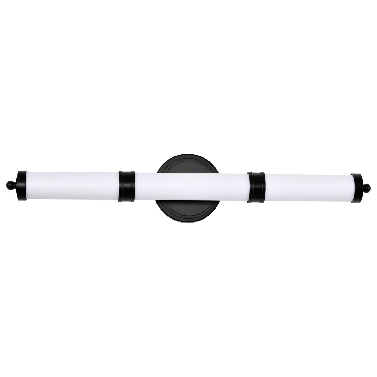 Kagen LED Medium Vanity - Matte Black Finish - White Acrylic Lens