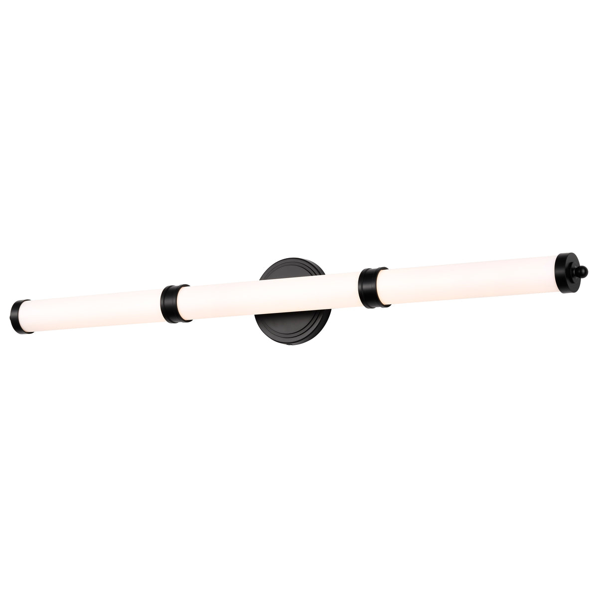 Kagen LED Large Vanity - Matte Black Finish - White Acrylic Lens