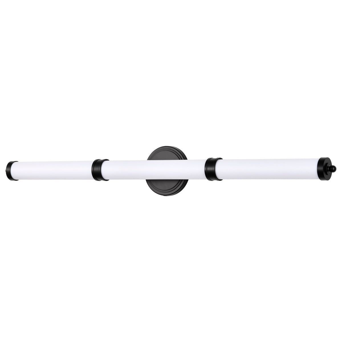 Kagen LED Large Vanity - Matte Black Finish - White Acrylic Lens