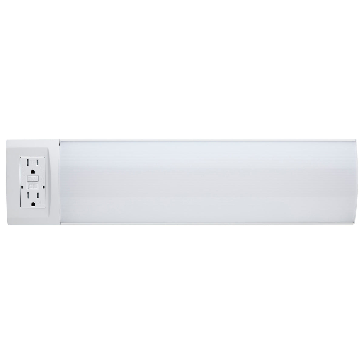 14 Watt 18 Inch LED Ceiling Wrap - Dual GFCI - 27K/30K/35K/40K/50K CCT Selectable - White Finish