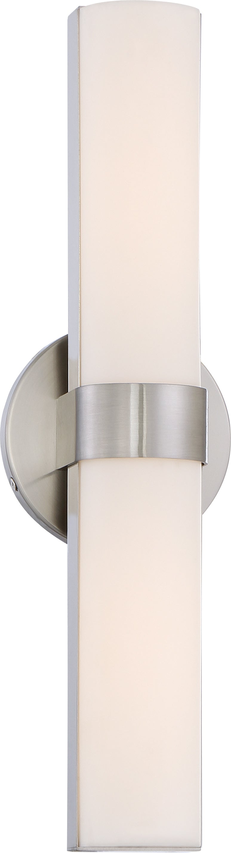 Bond - Double 17-1/2 in. - LED Vanity with White Acrylic Lens - Brushed Nickel Finish