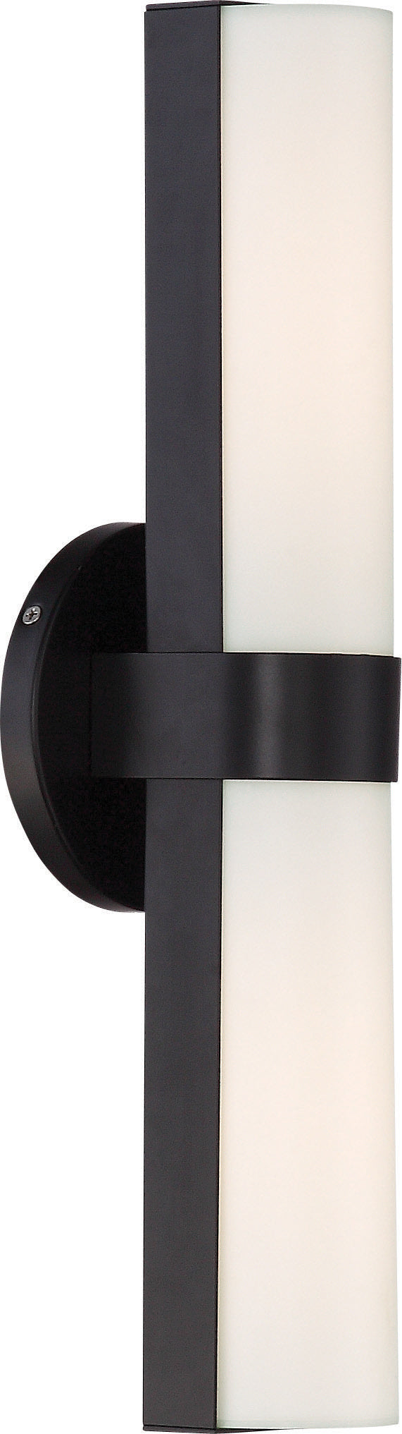 Bond - Double LED Vanity - 17.5 inches - Aged Bronze Finish - White Acrylic Lens lighting product