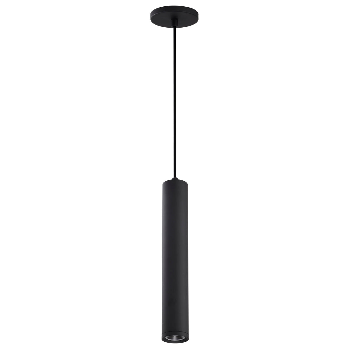 Century - 12 Watt - 16" - LED Pendant - Matte Black Finish