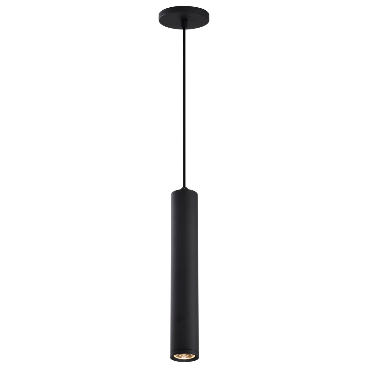 Century - 12 Watt - 16" - LED Pendant - Matte Black Finish