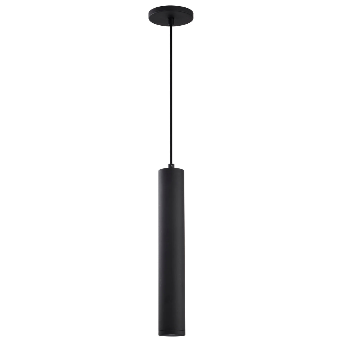 Century - 12 Watt - 16" - LED Pendant - Matte Black Finish