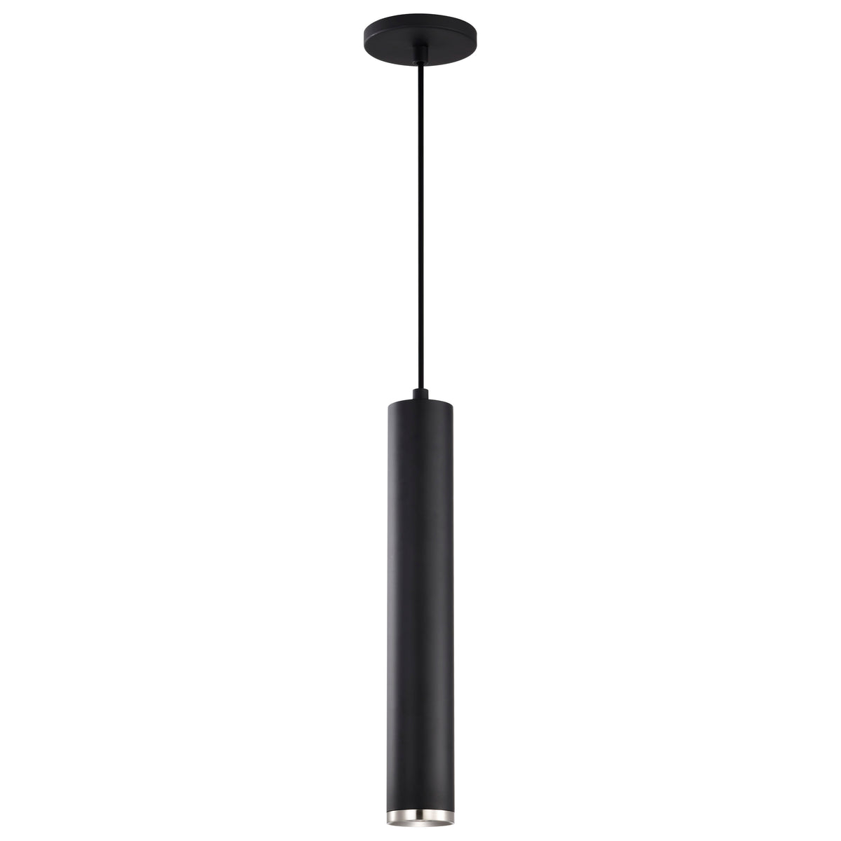 Century - 12 Watt - 16" - LED Pendant - Matte Black and Brushed Nickel Finish lighting product
