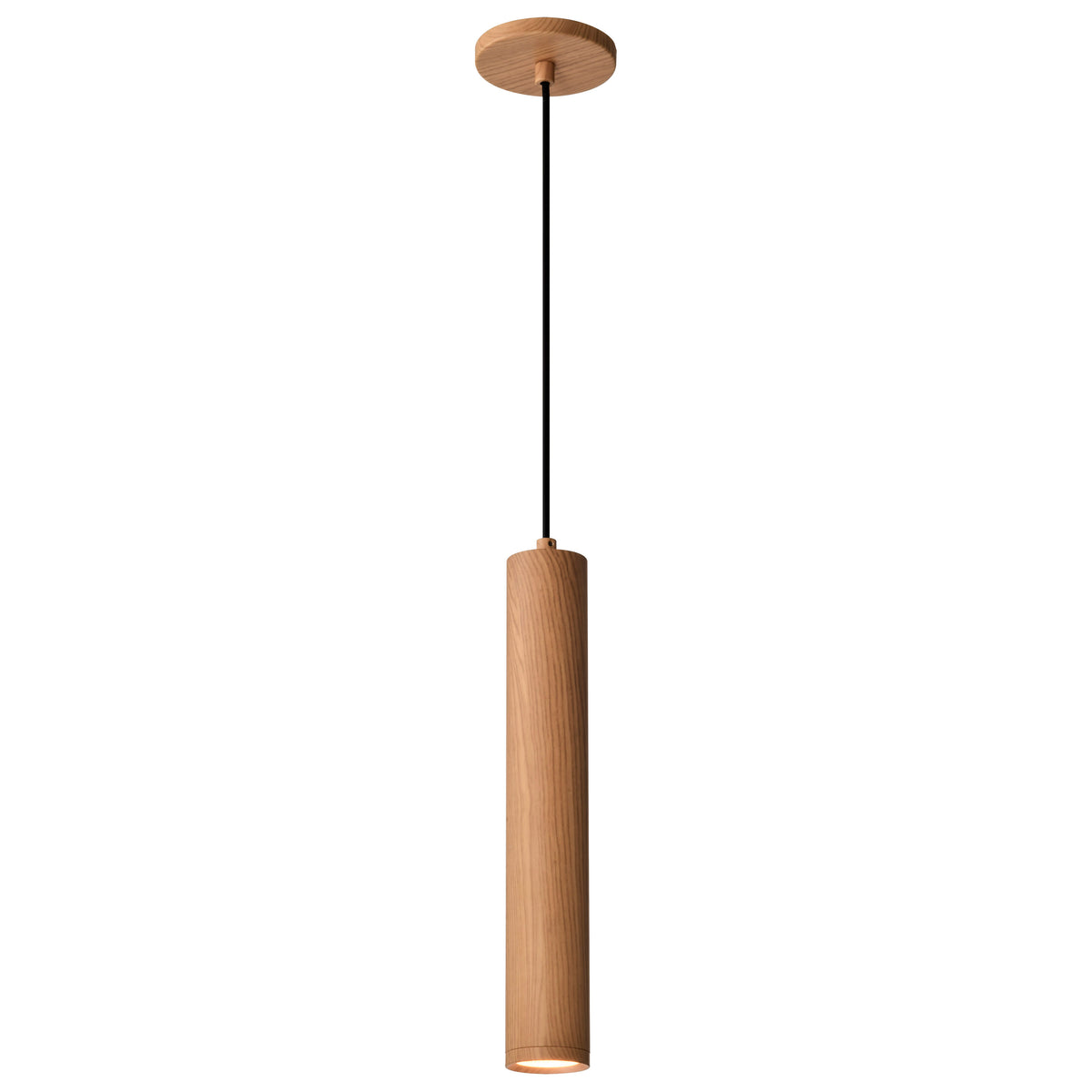 Century - 12 Watt, 16" LED Pendant - Ash Wood Finish