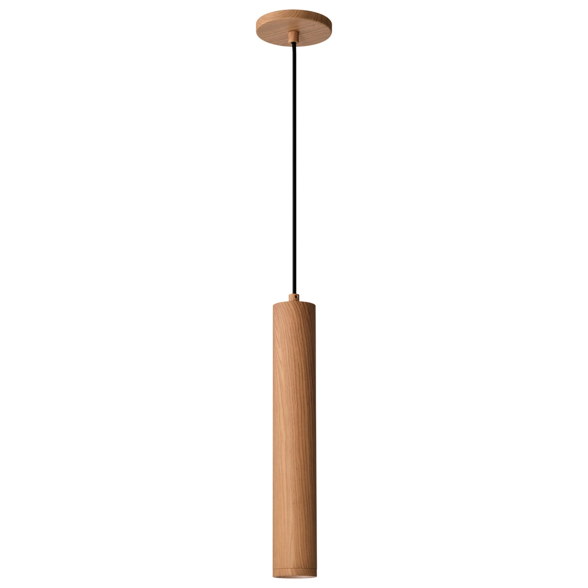Century - 12 Watt, 16" LED Pendant - Ash Wood Finish