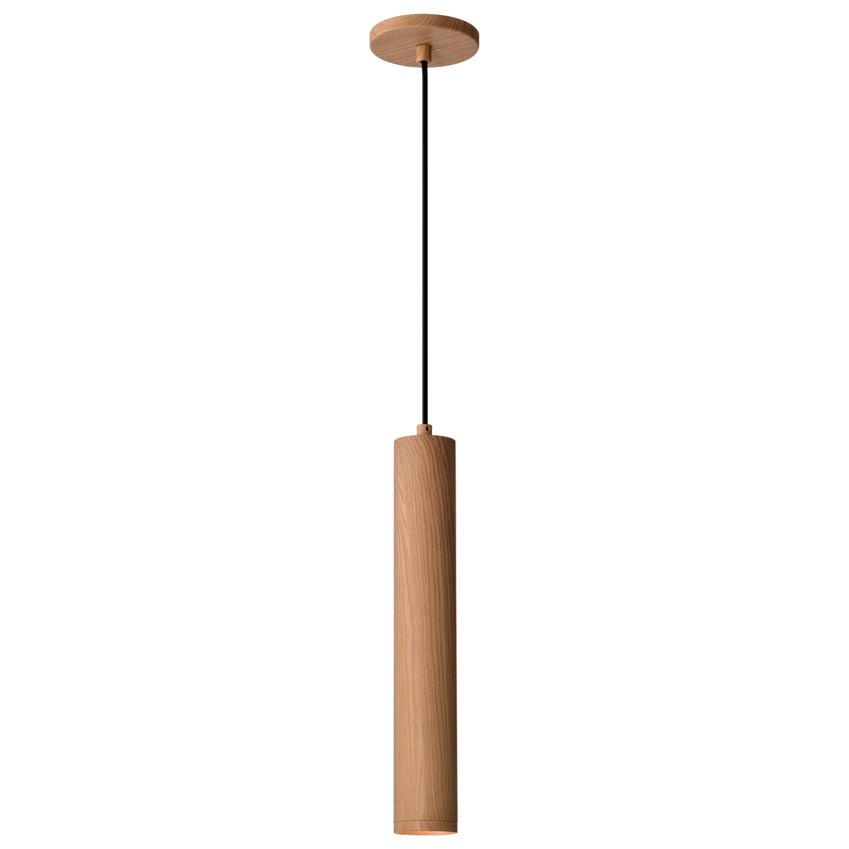 Century - 12 Watt, 16" LED Pendant - Ash Wood Finish