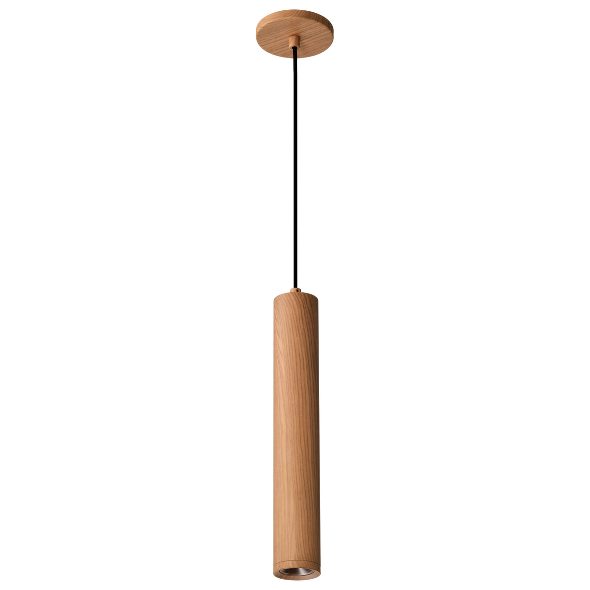 Century - 12 Watt, 16" LED Pendant - Ash Wood Finish