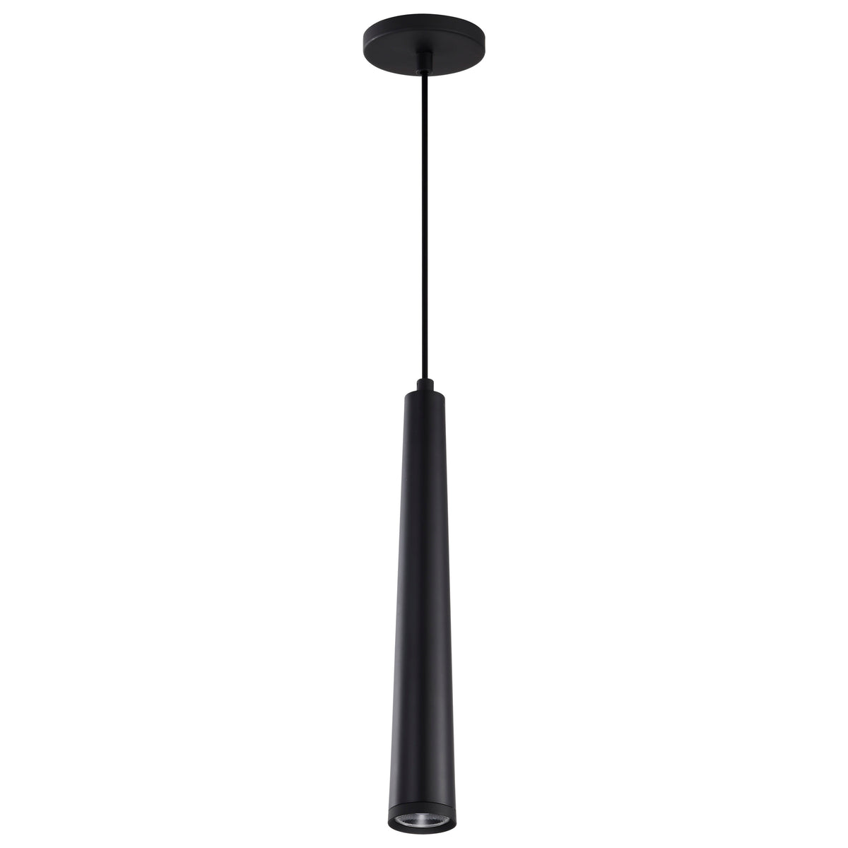 Melrose - 12 Watt - 16" - LED Pendant - Matte Black Finish