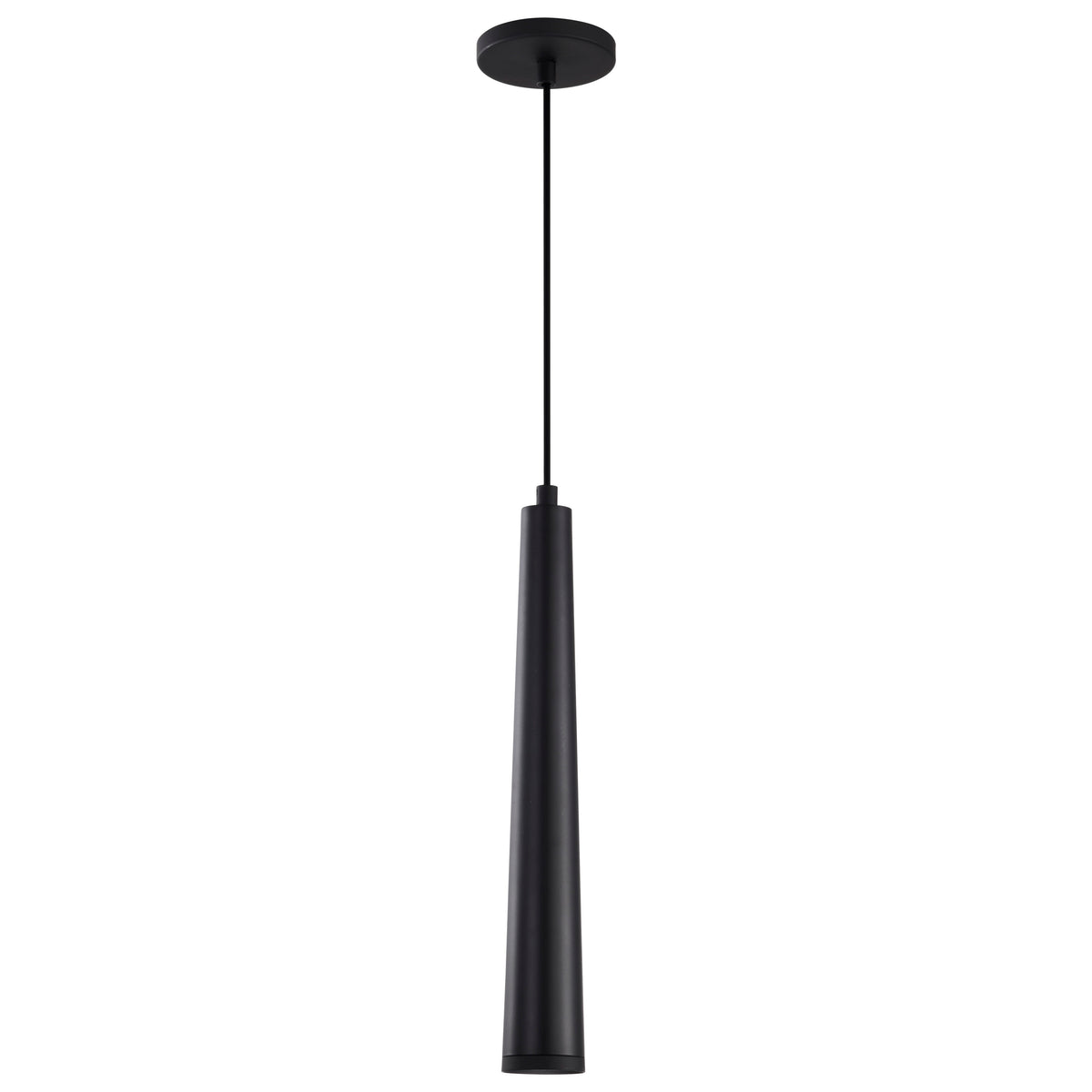 Melrose - 12 Watt - 16" - LED Pendant - Matte Black Finish