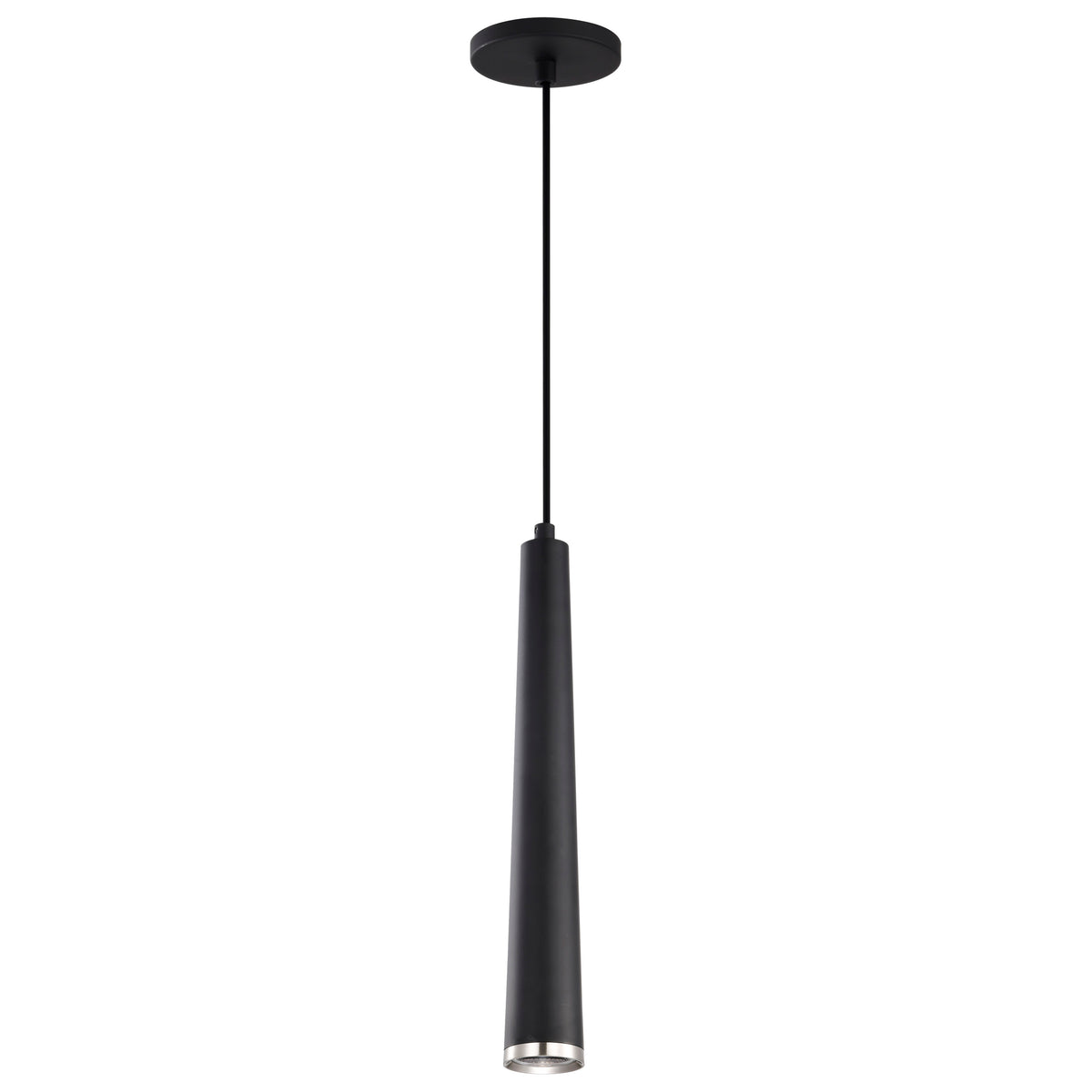 Melrose - 12 Watt - 16" - LED Pendant - Matte Black and Brushed Nickel Finish lighting product