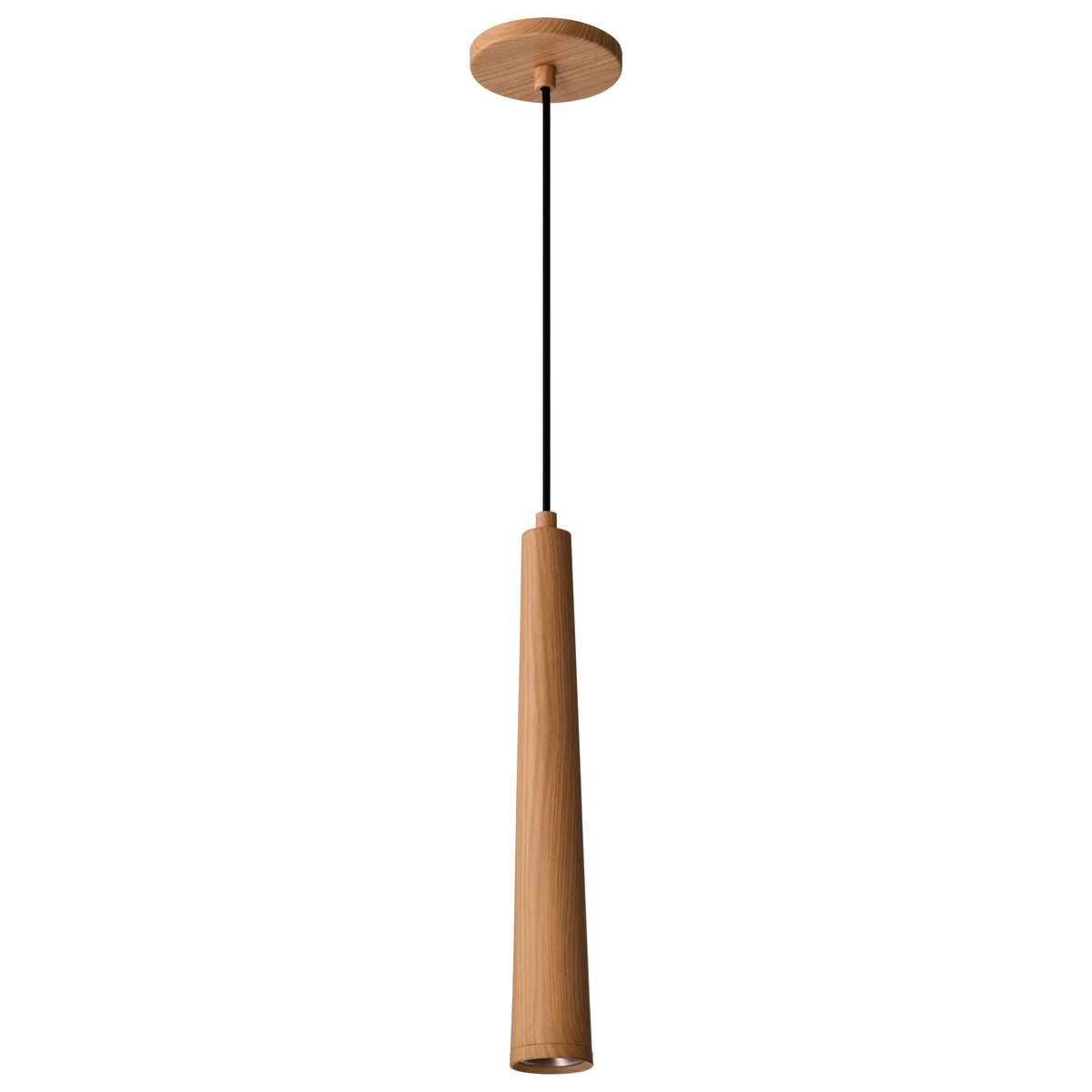 Melrose - 12 Watt, 16" LED Pendant - Ash Wood Finish for ceiling fixtures and commercial spaces