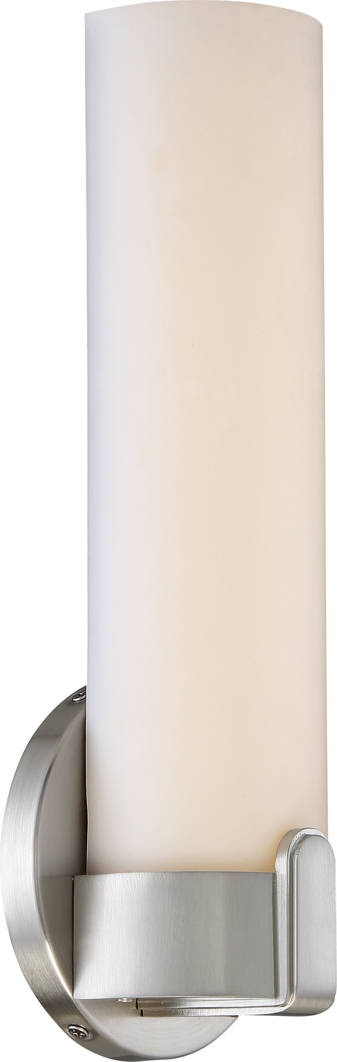 Loop - Single LED Wall Sconce - Brushed Nickel Finish for bedrooms and hallways