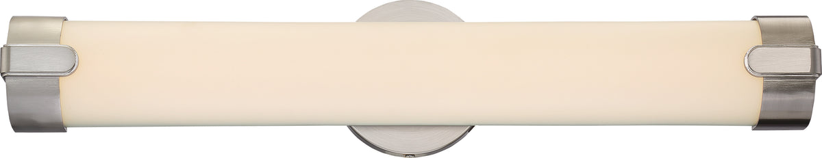 Loop - Double LED Wall Sconce - Brushed Nickel Finish bulb or fixture view