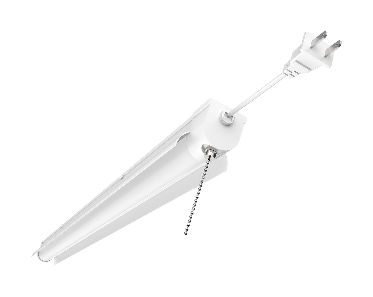 34 Watt - 3 Foot - LED Shop Light with Pull Chain - White Finish - 4000K lighting product