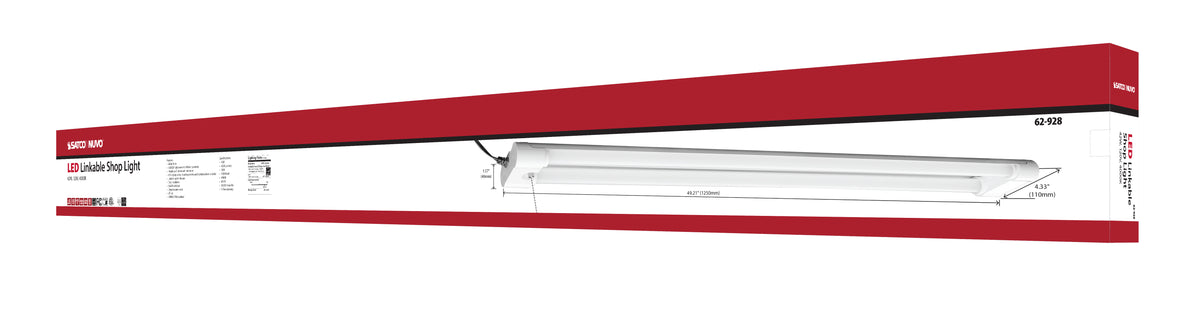 42W - LED Shop Light - White Finish - 4000K