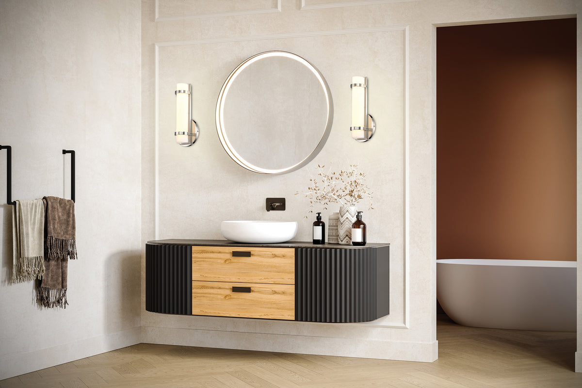 Slice - Single LED Wall Sconce - Polished Nickel Finish