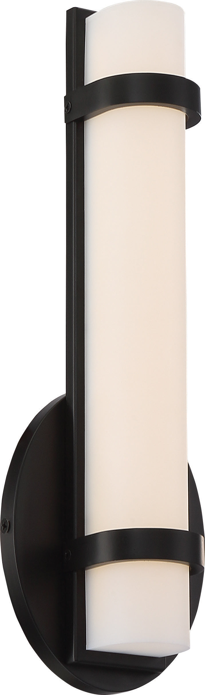 Slice - Single LED Wall Sconce - Aged Bronze Finish for bedrooms and hallways