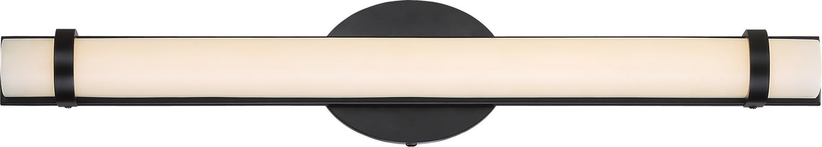 Slice - Double LED Wall Sconce - Aged Bronze Finish bulb or fixture view