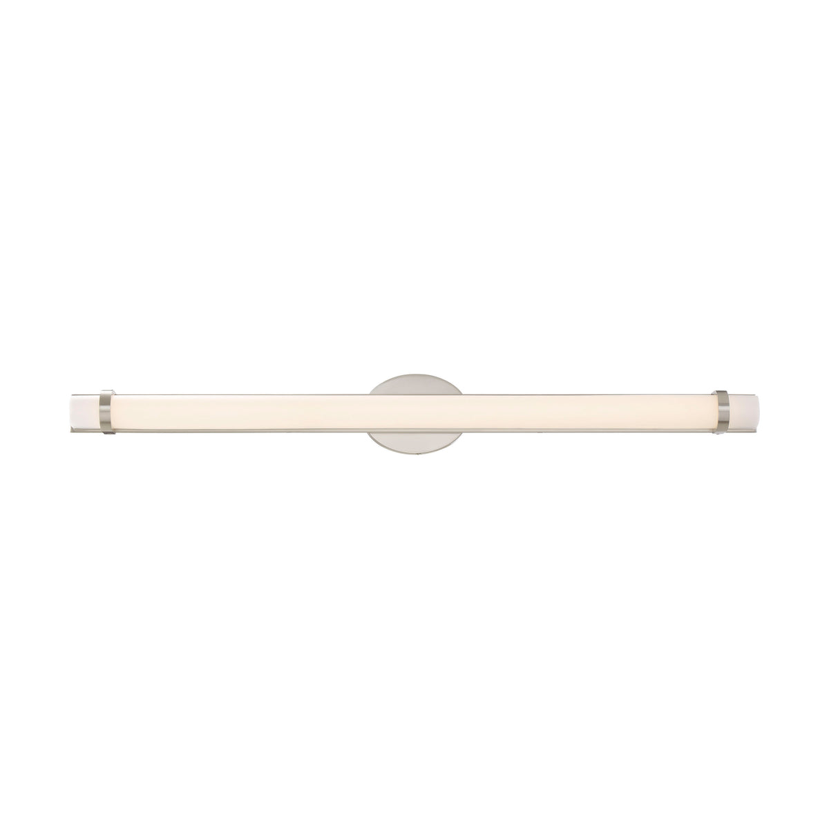 Slice 36 in. - LED Wall Sconce - Polished Nickel Finish White Acrylic Lens bulb or fixture view