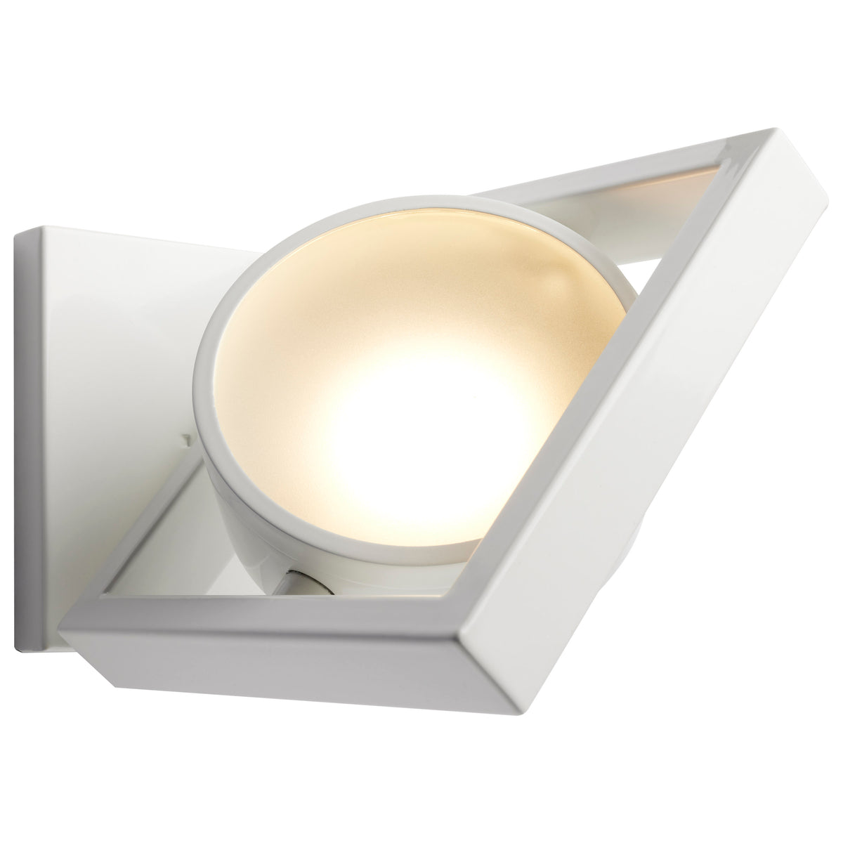 Hawk LED Pivoting Head Wall Sconce - White Finish