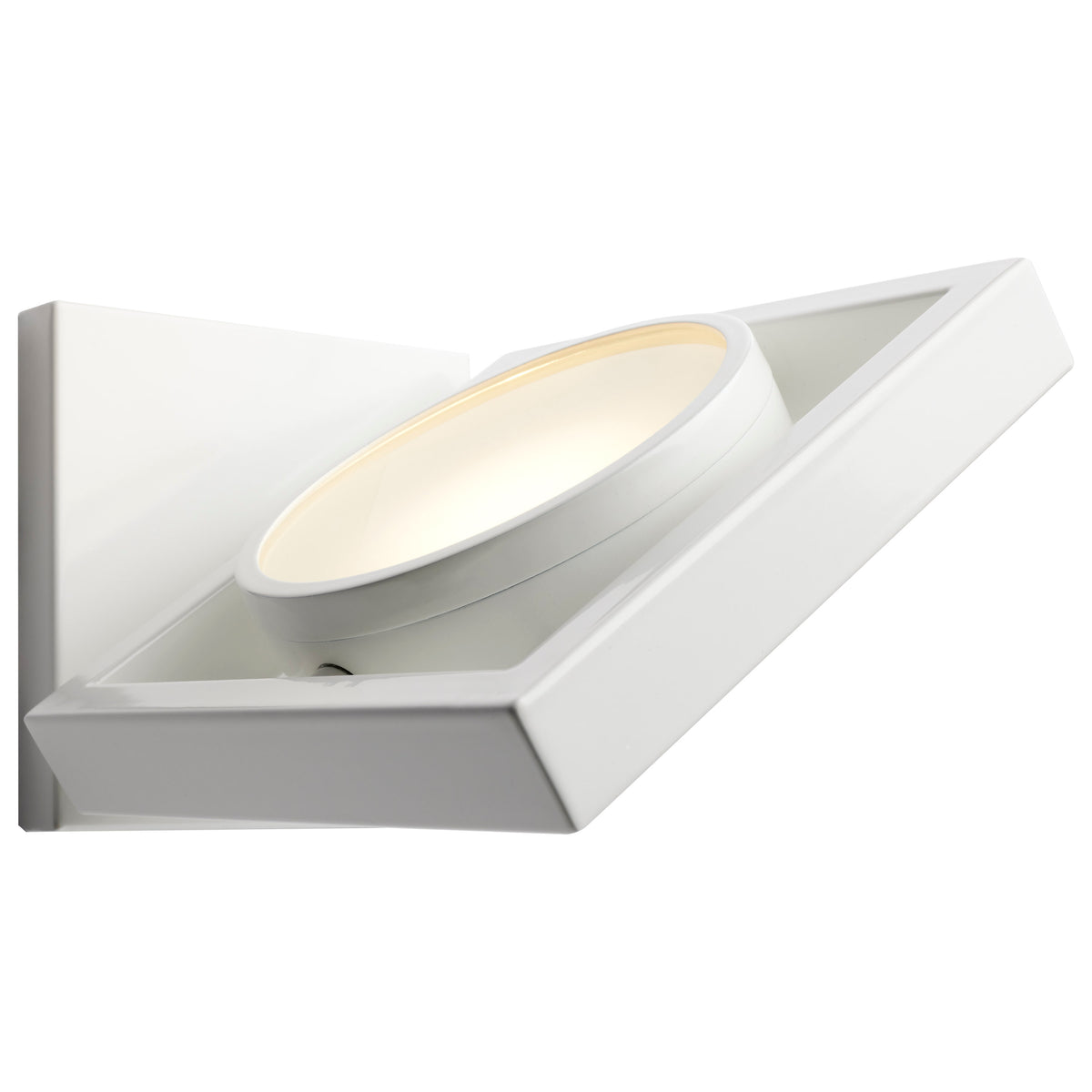 Hawk LED Pivoting Head Wall Sconce - White Finish
