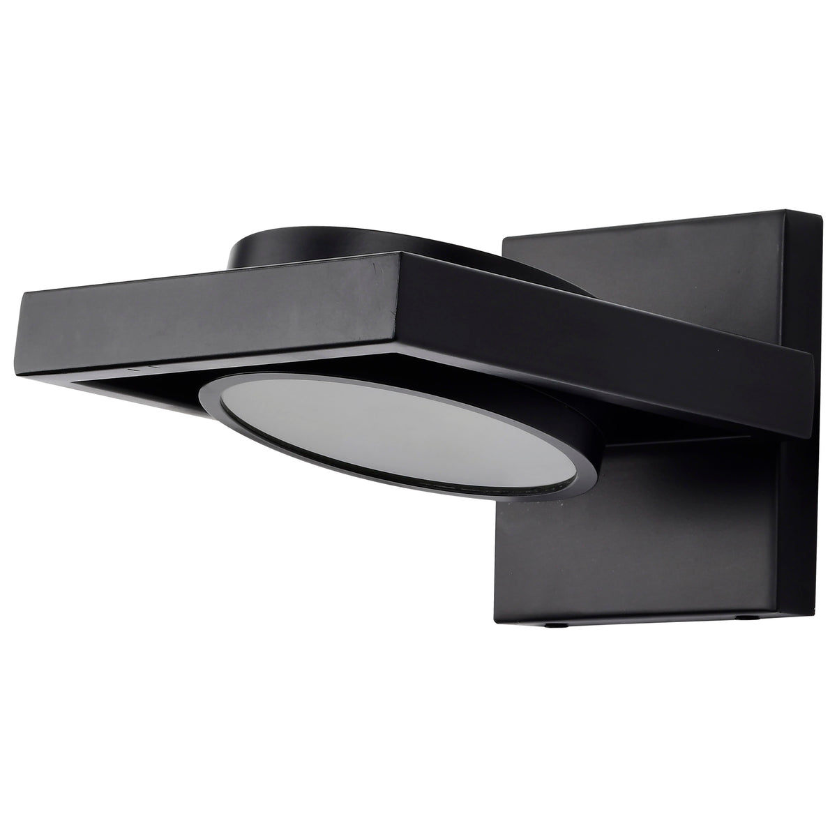 Hawk LED Pivoting Head Wall Sconce - Black Finish for bedrooms and hallways